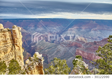 morning light sunrise at Grand Canyon, Arizona USA 30122090