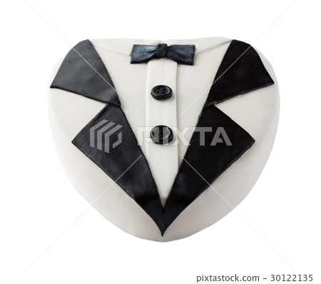 Monochrome cake made of mastic 30122135