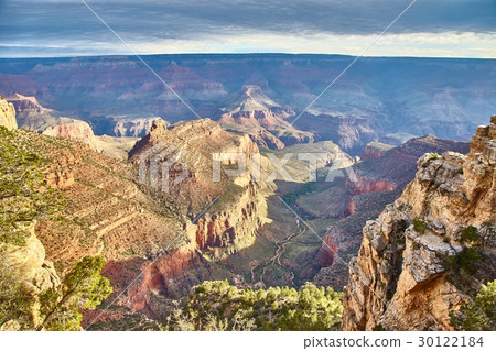 morning light sunrise at Grand Canyon, Arizona USA 30122184