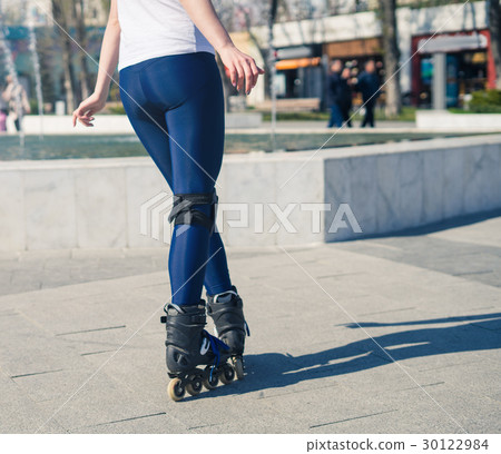 young Roller Girl is learning how to skate young Roller Girl is learning how to skate 30122984
