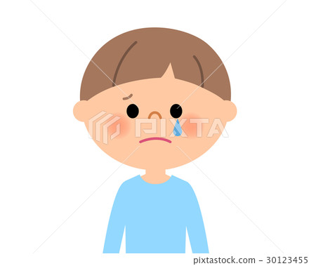 Boy cries - Stock Illustration [30123455] - PIXTA