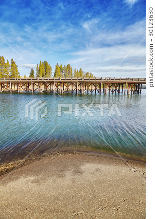 Fishing Bridge in Yellowstone National Park, USA. 30123630