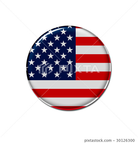 Can badge national flag icon USA 30126300