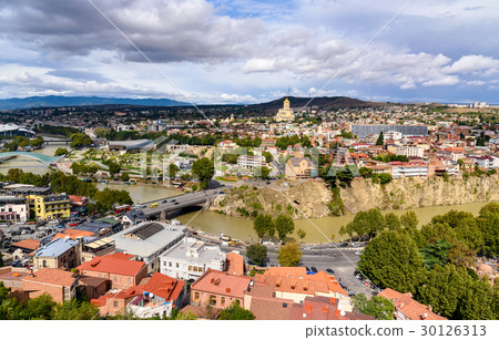 View of city center Tbilisi. Georgia View of city center Tbilisi. Georgia 30126313