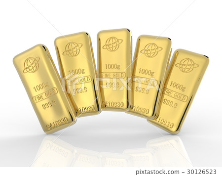 Gold bar rendering 30126523