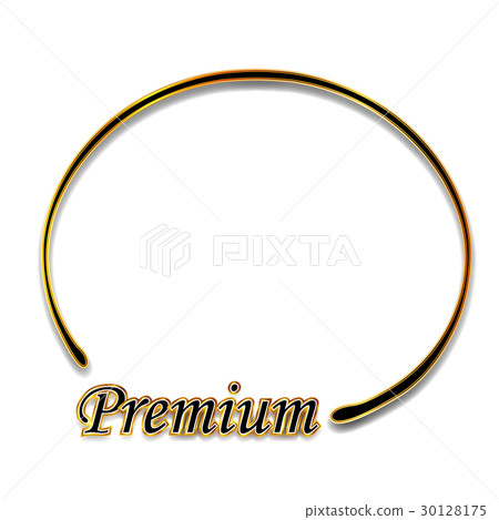 Premium Gold Frame Icon - Stock Illustration [30128175] - PIXTA