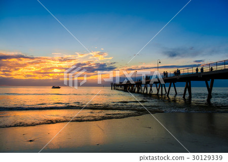 People walking along pier at Glenelg 30129339