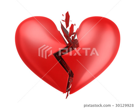 Abstract broken heart 30129928