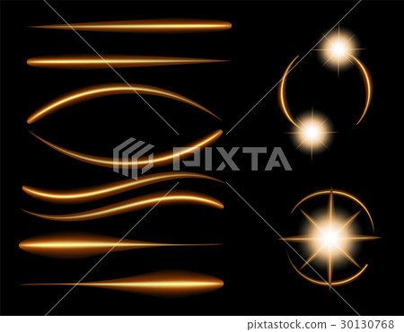 Light indicators. Collection of flashes. Light 30130768