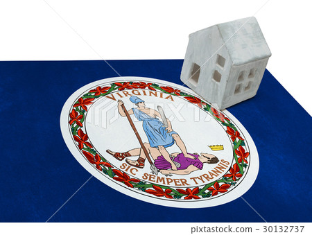 Small house on a flag - Virginia Small house on a flag - Virginia 30132737