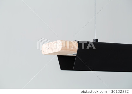 Hanging wooden-metallic lamp Hanging wooden-metallic lamp 30132882