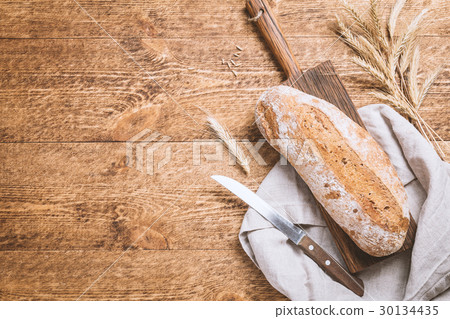 Fresh rye bread 30134435