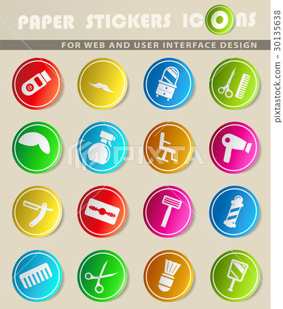 Barbershop simply icons 30135638
