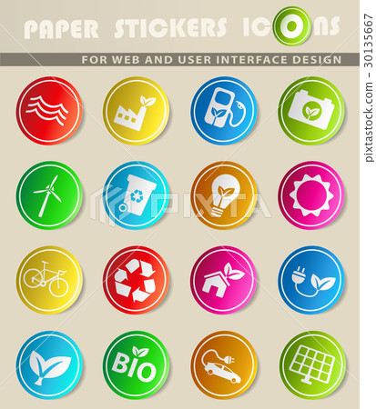 Alternative energy simply icons Alternative energy simply icons 30135667