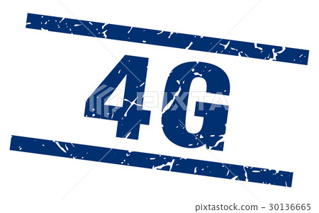 square grunge blue 4g stamp square grunge blue 4g stamp 30136665