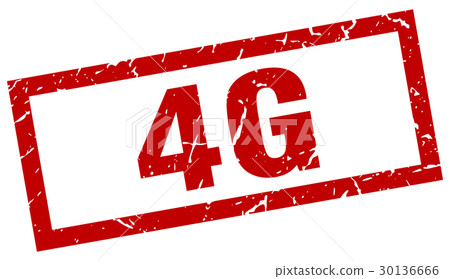 square grunge red 4g stamp square grunge red 4g stamp 30136666