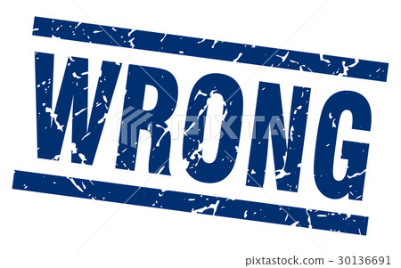 square grunge blue wrong stamp 30136691