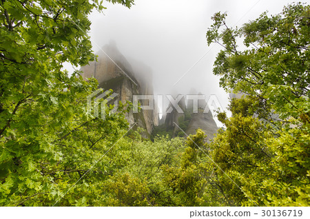 Meteora rocks after the rain 30136719