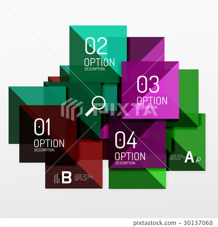 Modern square composition, abstract banner 30137068