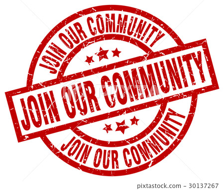 join our community round red grunge stamp join our community round red grunge stamp 30137267