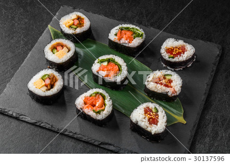 Rolled sushi rolled sushi Rolled sushi rolled sushi 30137596