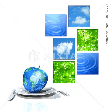 The apple fruit earth 30137775