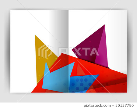 Triangle business print template Triangle business print template 30137790