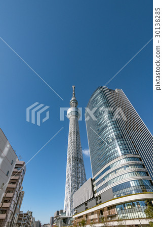 東京天空樹藍天后面 30138285