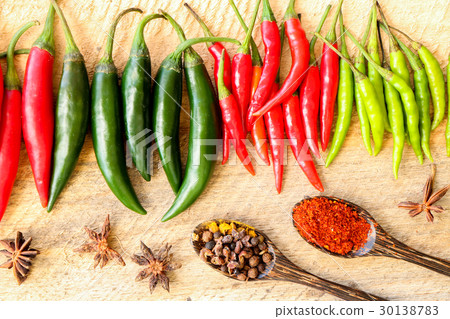 Group of colorful chili Group of colorful chili 30138783
