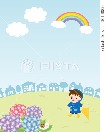 Townscape with kids and children Townscape with kids and children 30138833