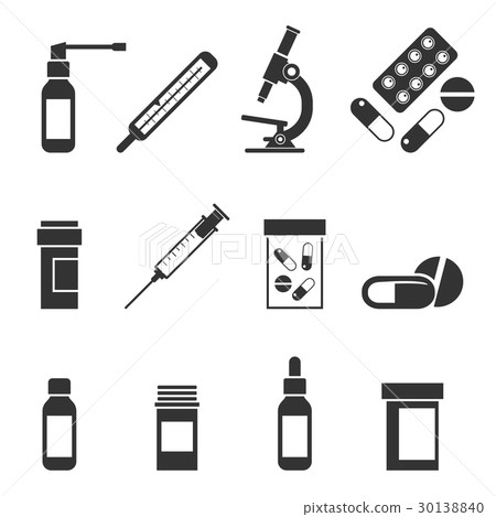 A set of medical icons. A set of medical icons. 30138840