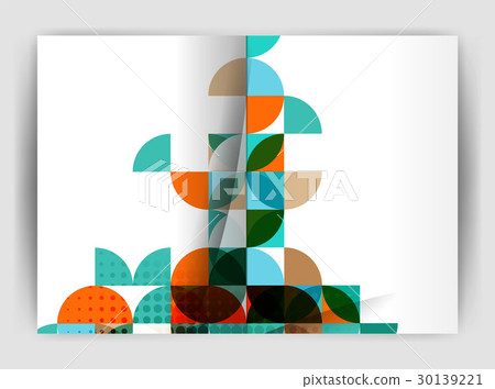 Abstract circle design business annual report 30139221