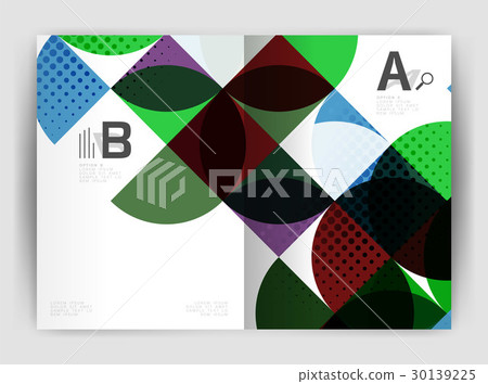 Abstract circle design business annual report 30139225