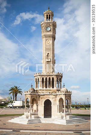 Konak Square street view, historical clock tower 30139535