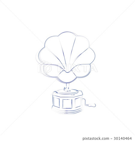 Gramophone.Isolated on white background. Gramophone.Isolated on white background. 30140464