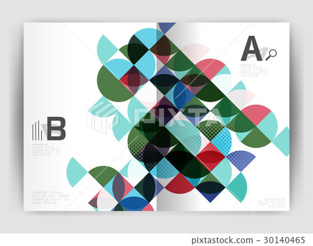Abstract circle design business annual report Abstract circle design business annual report 30140465