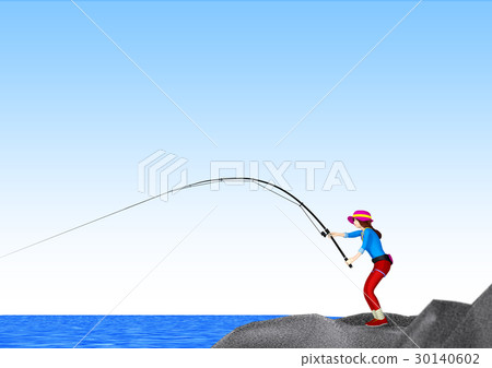 Jigging>釣魚女孩用光共享夾具捕捉大魚 30140602