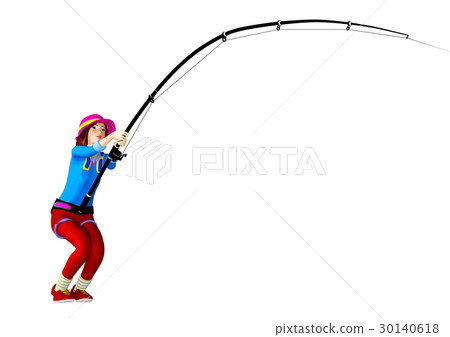 Jigging>釣魚女孩用光共享夾具捕捉大魚 30140618