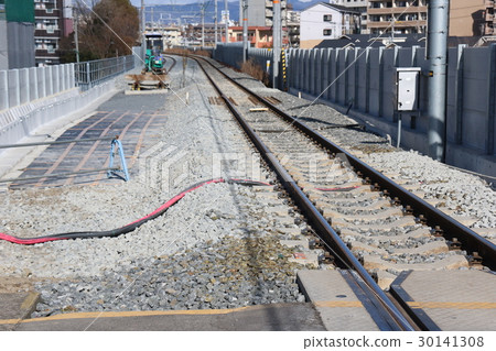 The Osaka Higashi Line under construction 30141308