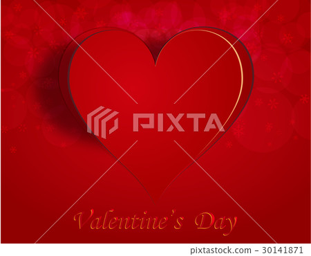 Enamored heart on a celebratory background 30141871