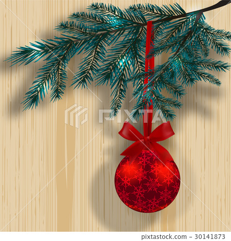 Blue Christmas tree branches on the background of Blue Christmas tree branches on the background of 30141873