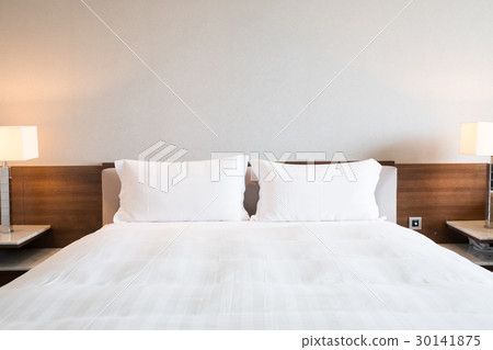 bed in hotel room bed in hotel room 30141875