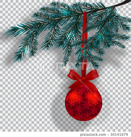 Blue Christmas tree branches on a checker Blue Christmas tree branches on a checker 30141879