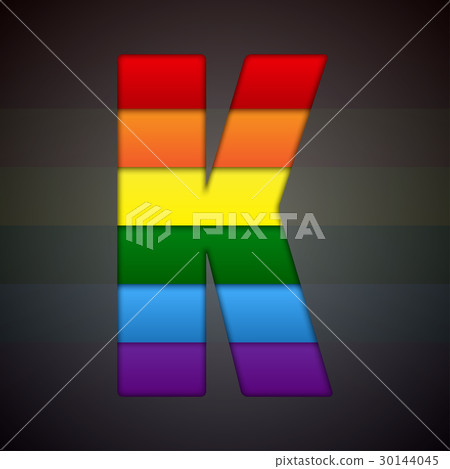Vector abstract sign of rainbow. LGBT community. 30144045
