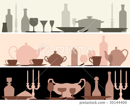 Vector banner of setout (table appointments). Vector banner of setout (table appointments). 30144400