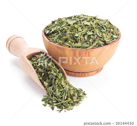 dried mint isolated on white 30144430