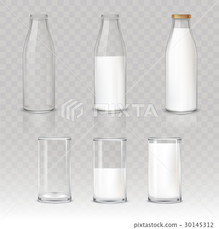 Set of icons glasses and bottles with Set of icons glasses and bottles with 30145312