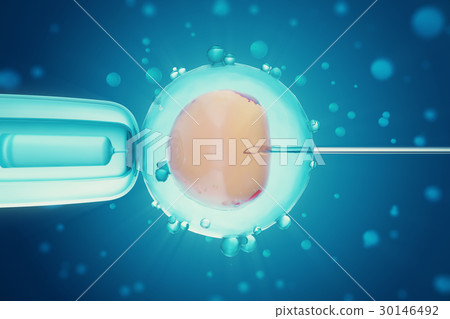 3d illustration Artificial insemination process 30146492