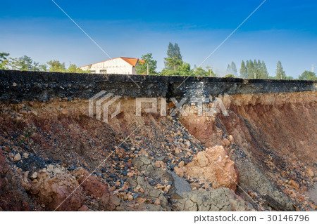 indicate the layers of soil 30146796