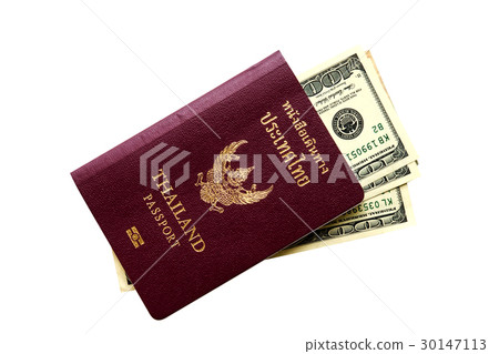 Thailand passport and us dollar. Thailand passport and us dollar. 30147113